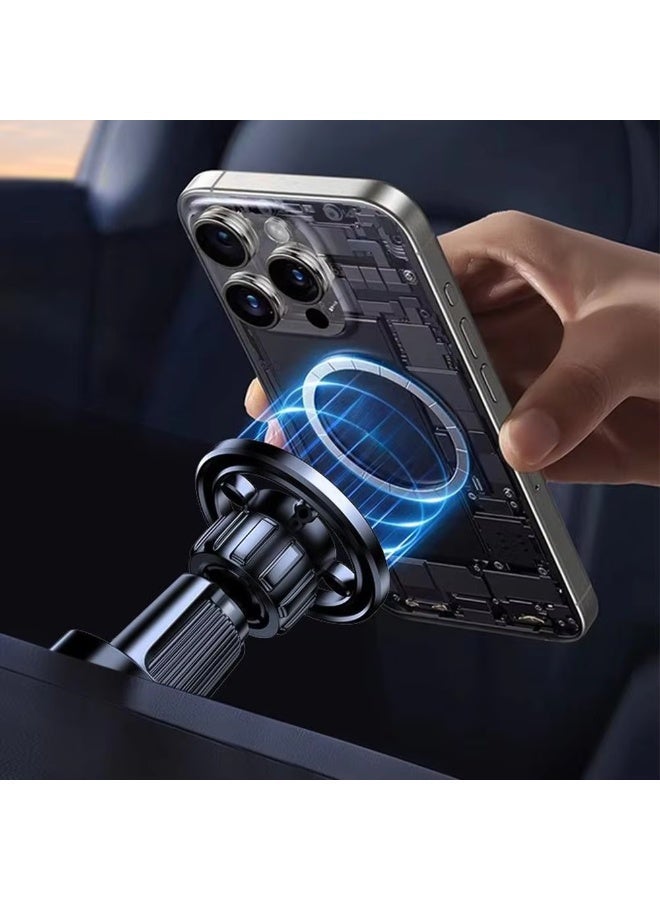 حامل هاتف مغناطيسي جديد للسيارة قابل للدوران 360 درجة، ذراع قابل للتعديل، مغناطيس قوي، حامل هاتف للسيارة، متوافق مع هواتف Macsafe - Image 3